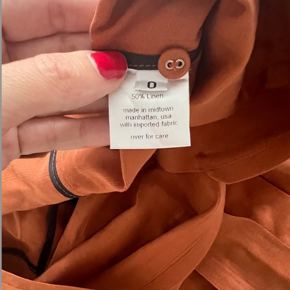 Rachel Comey Rust First Mate's Jumpsuit- Like New - Picture 6 of 6